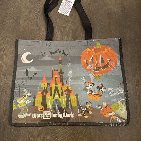 NEW 2025 Disney Parks WDW Halloween Reusable Tote Bag Mickey Minnie Goofy Donald - Picture 3 of 6